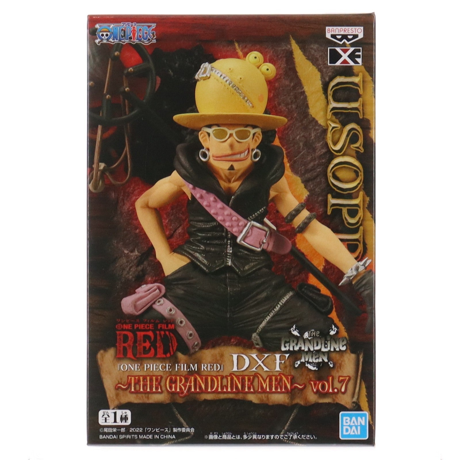 【中古即納】[FIG] ウソップ ワンピース FILM RED DXF～THE GRANDLINE MEN～vol.7 ONE PIECE フィギュア プライズ(2618318) バンプレスト(20220930)