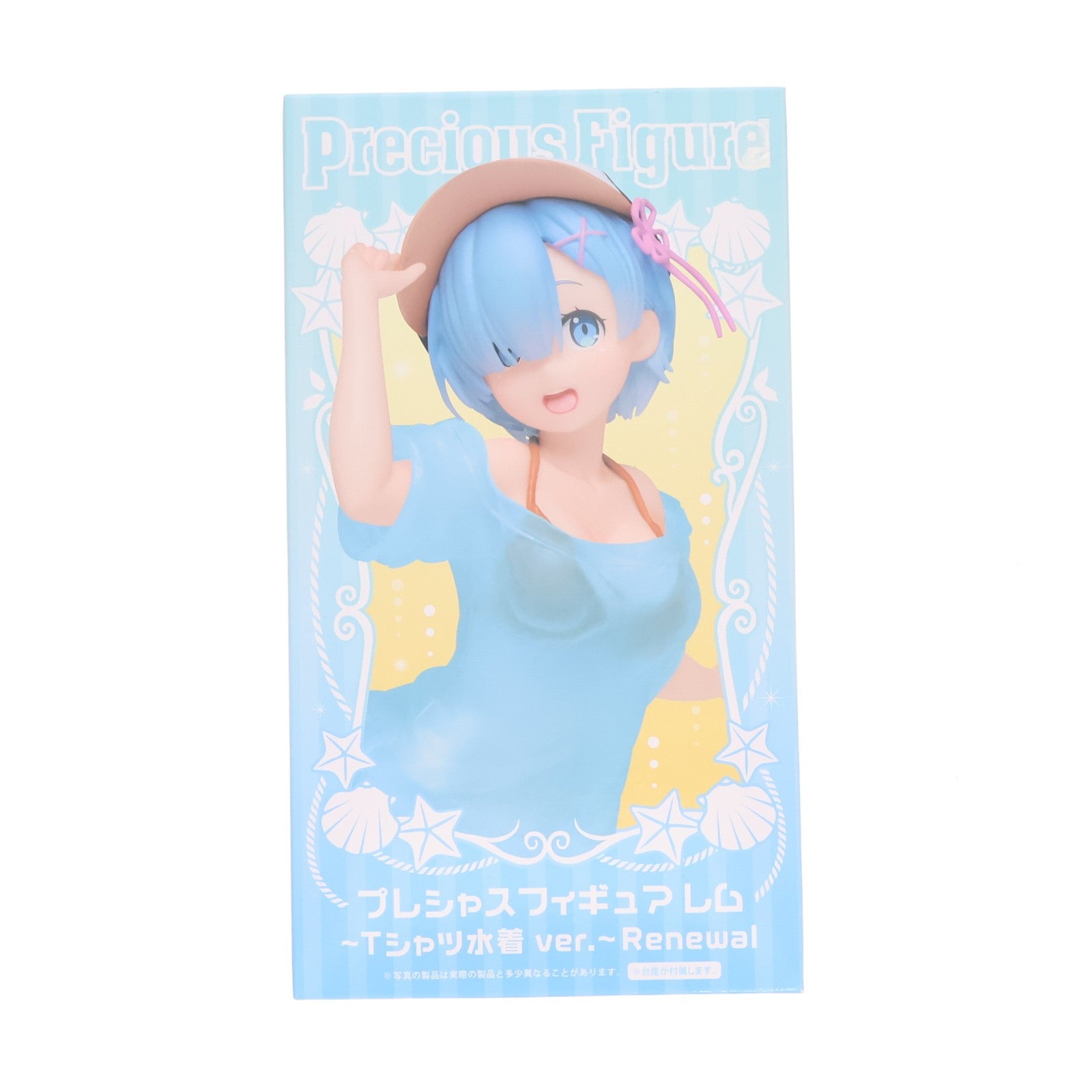 【中古即納】[FIG] レム Re:ゼロから始める異世界生活 プレシャスフィギュア レム～Tシャツ水着ver.～Renewal プライズ(451288000) タイトー(20210210)