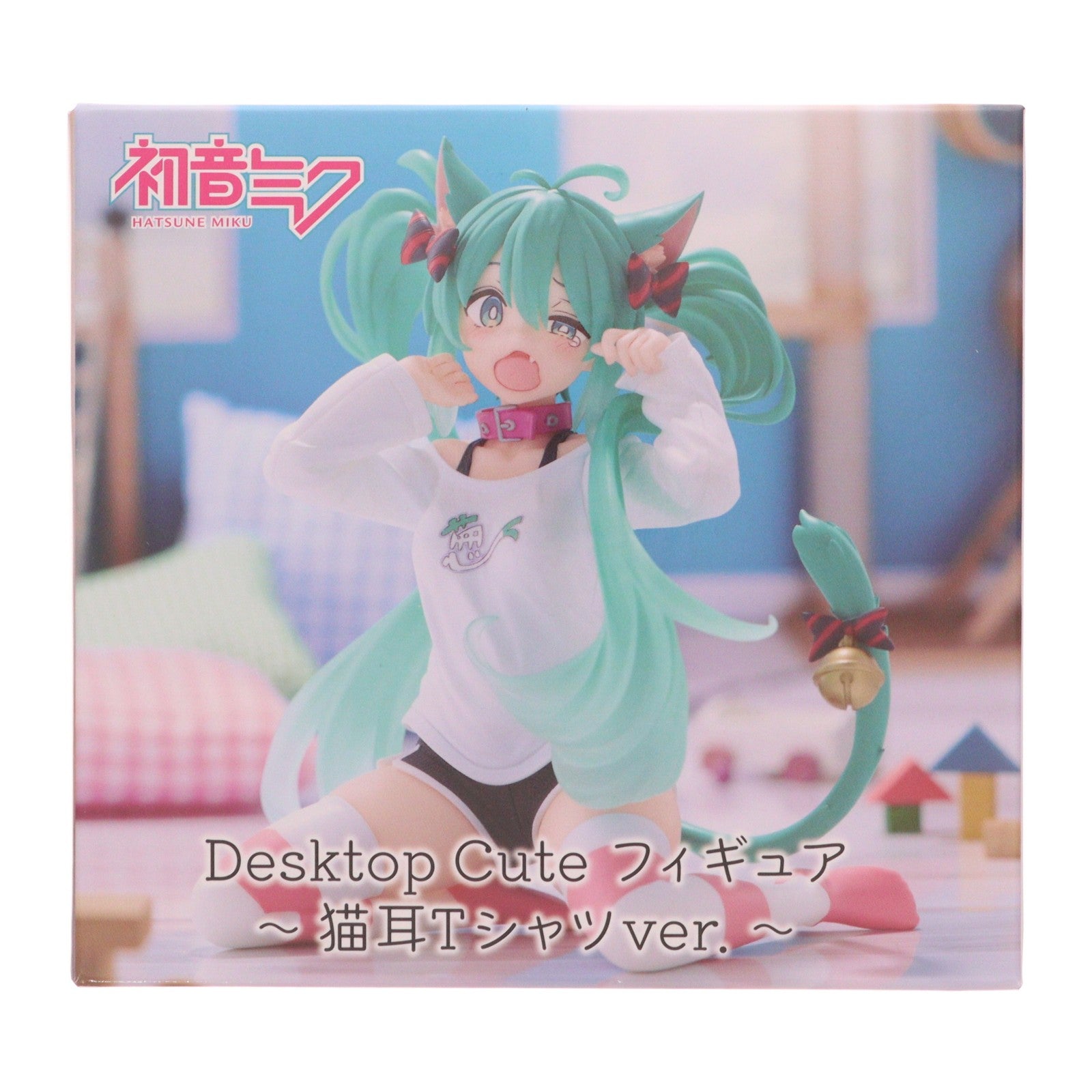 【中古即納】[FIG] 初音ミク キャラクター・ボーカル・シリーズ01 初音ミク Desktop Cute フィギュア ～猫耳Tシャツver.～ プライズ(452060600) タイトー(20260613)