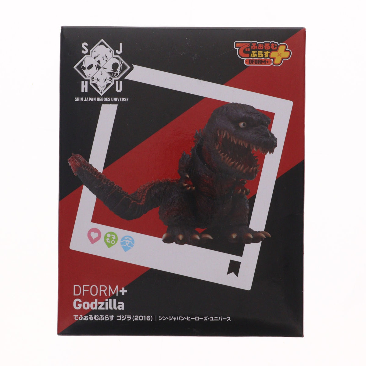 【中古即納】[FIG] ラウンドワン限定 でふぉるむぷらす ゴジラ(2016) シン・ジャパン・ヒーローズ・ユニバース フルアクションデフォルメフィギュア プライズ エルココ(20241213)