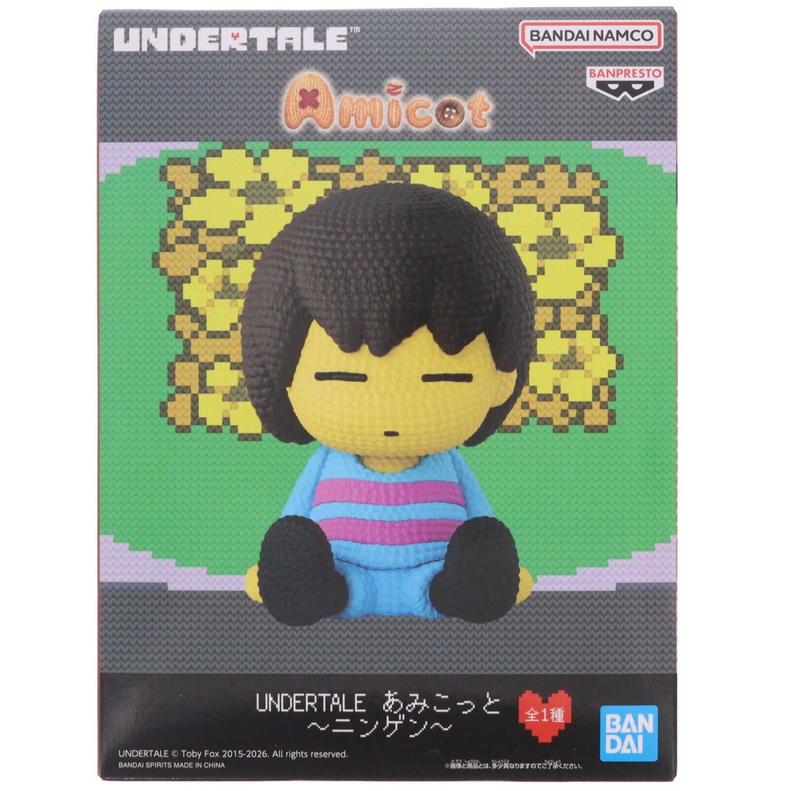 【中古即納】[FIG] ニンゲン UNDERTALE(アンダーテイル) あみこっと～ニンゲン～ フィギュア プライズ(2826131) バンプレスト(20260806)