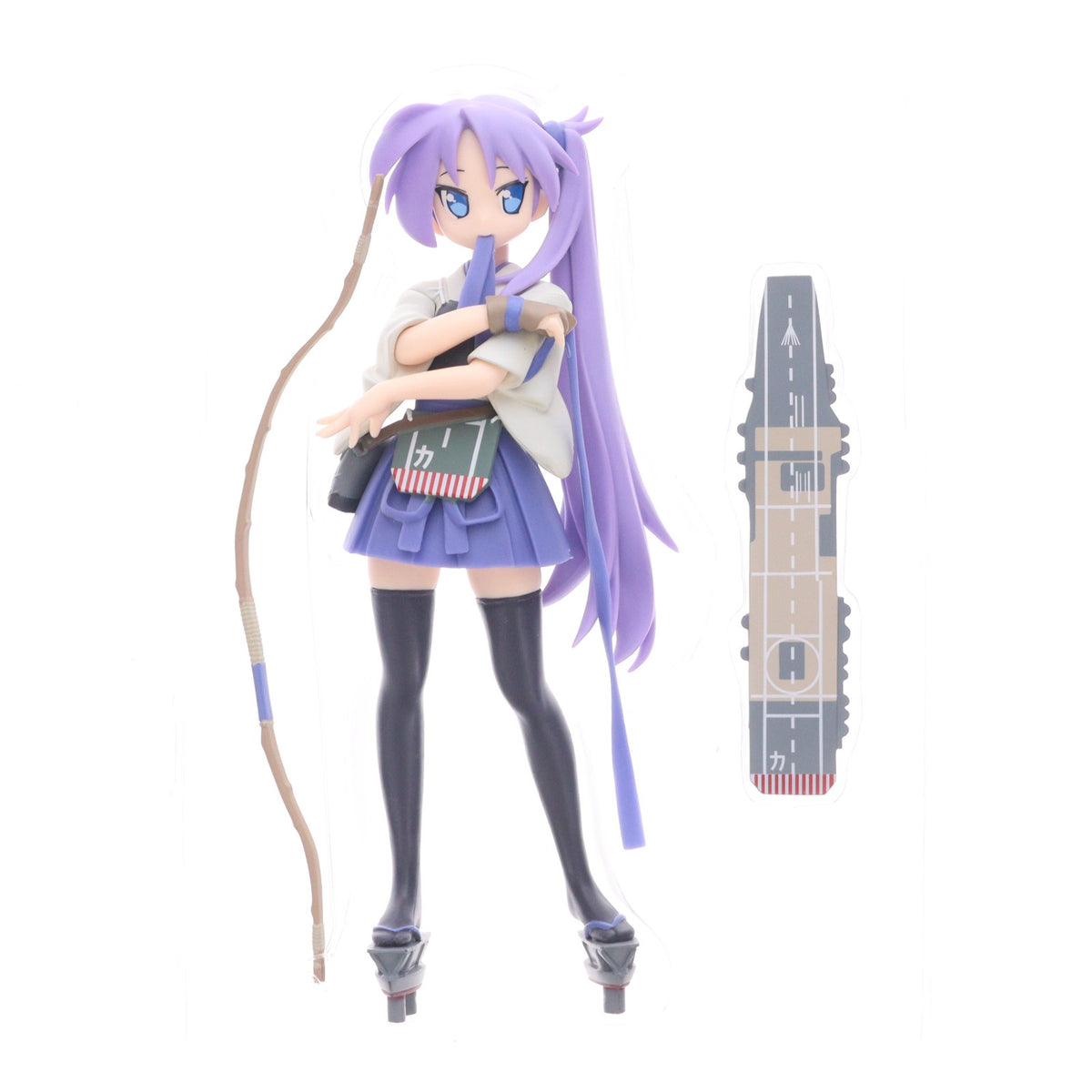 【中古即納】[FIG] 柊かがみ(ひいらぎかがみ) らき☆すた プレミアムフィギュア『柊かがみ 艦隊これくしょん ～艦これ～ 加賀コスプレVer.』 プライズ(1012204) セガ(20151130)