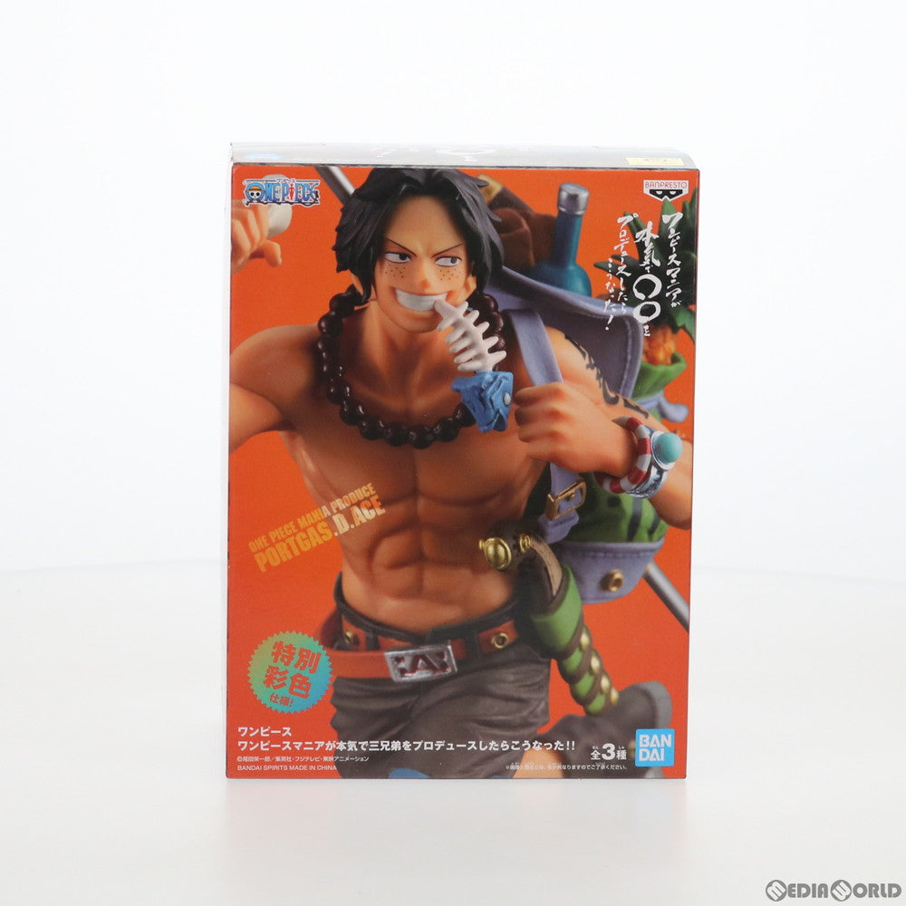 【中古即納】[FIG] ポートガス・D・エース ワンピースマニアが本気で三兄弟をプロデュースしたらこうなった!! ONE PIECE(ワンピース) フィギュア プライズ(81926) バンプレスト(20200320)