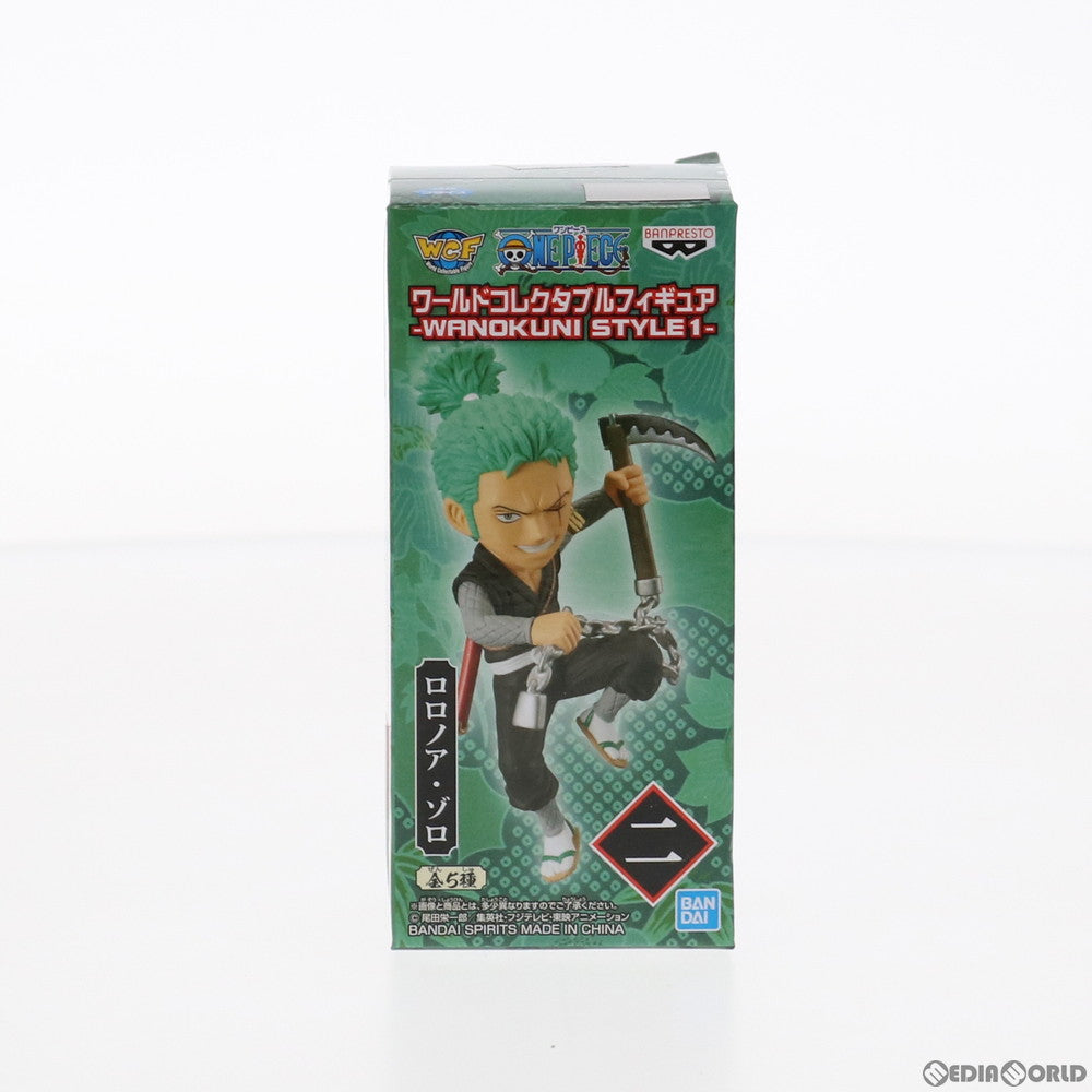 【中古即納】[FIG] ロロノア・ゾロ ワンピース ワールドコレクタブルフィギュア-WANOKUNI STYLE1- ONE PIECE プライズ(82408) バンプレスト(20200831)