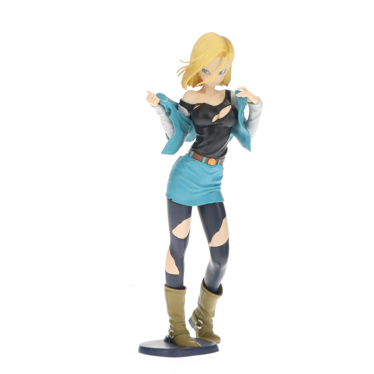 【中古即納】[FIG] 人造人間18号(ターコイズブルー) ドラゴンボールZ GLITTER&GLAMOURS-ANDROID NO.18- DRAGON BALL フィギュア プライズ(38013) バンプレスト(20180125)