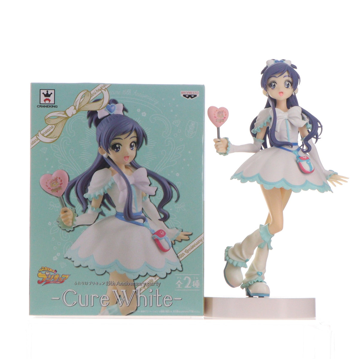 【中古即納】[FIG] キュアホワイト(15th Anniversary color) ふたりはプリキュア 15th Anniversary Party-CureWhite- フィギュア プライズ(38930) バンプレスト(20181231)