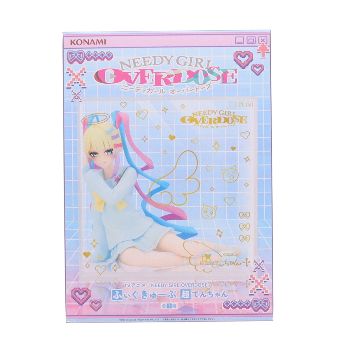 【中古即納】[FIG] 超絶最かわてんしちゃん NEEDY GIRL OVERDOSE(ニーディーガールオーバードーズ) ふぃぐきゅーぶ 超てんちゃん フィギュア プライズ コナミアーケードゲームス(20260926)