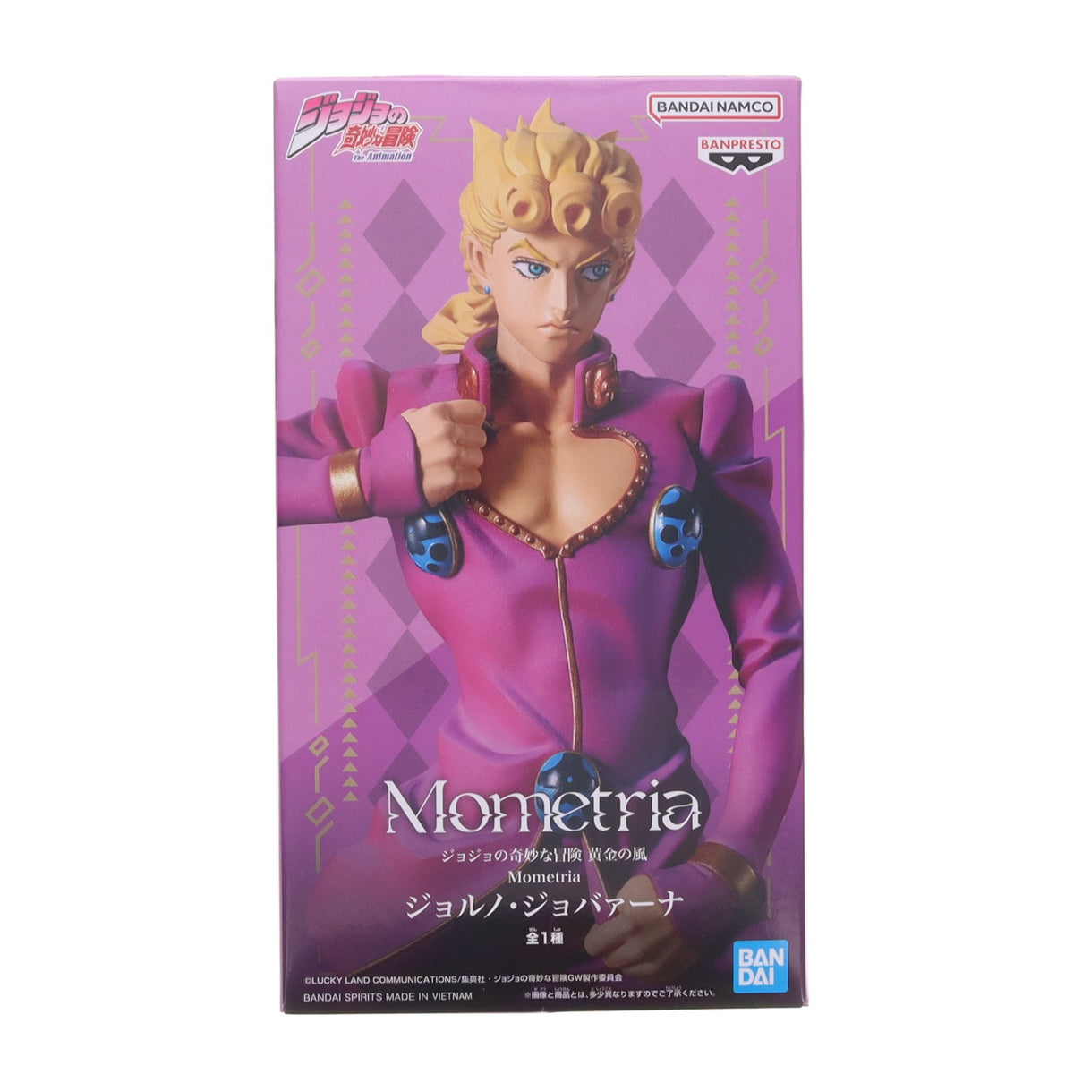 【中古即納】[FIG] ジョルノ・ジョバァーナ ジョジョの奇妙な冒険 第五部 黄金の風 Mometria ジョルノ・ジョバァーナ フィギュア プライズ(2778343) バンプレスト(20260929)