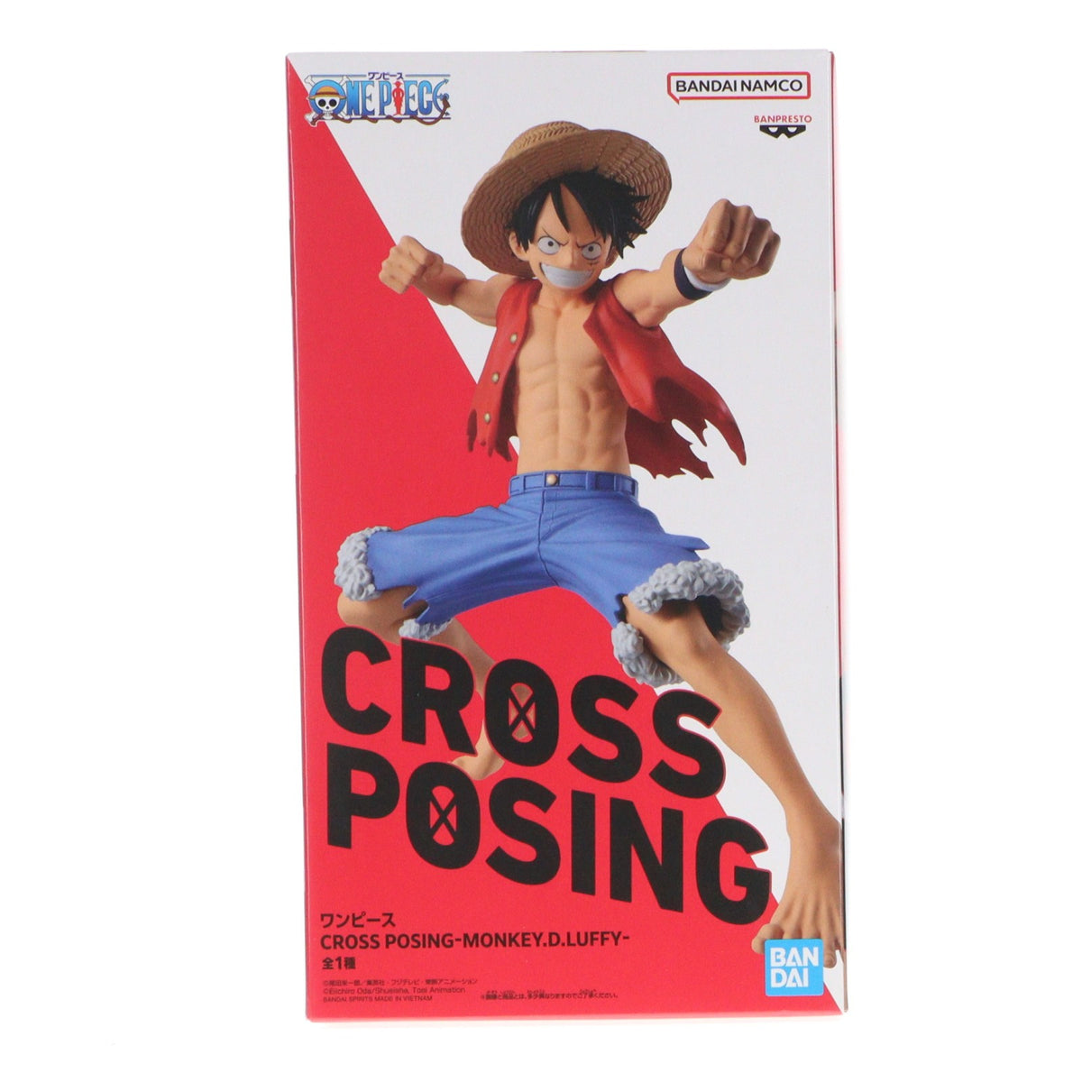 【中古即納】[FIG] モンキー・D・ルフィ ワンピース CROSS POSING-MONKEY.D.LUFFY- ONE PIECE フィギュア プライズ(2830161) バンプレスト(20260825)