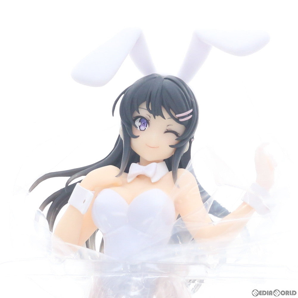 【中古即納】[FIG] タイトーオンラインクレーン限定 桜島麻衣(笑顔/ホワイト) 青春ブタ野郎はバニーガール先輩の夢を見ない Corefulフィギュア 桜島麻衣～バニーver.～ プライズ タイトー(20201225)