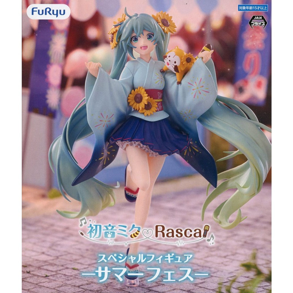 【中古即納】[FIG] 初音ミク×ラスカル スペシャルフィギュア-サマーフェス- プライズ(AMU-PRZ21622) フリュー(20260716)