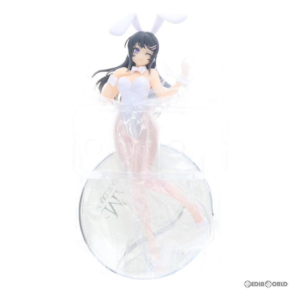 【中古即納】[FIG] タイトーオンラインクレーン限定 桜島麻衣(笑顔/ホワイト) 青春ブタ野郎はバニーガール先輩の夢を見ない Corefulフィギュア 桜島麻衣～バニーver.～ プライズ タイトー(20201225)