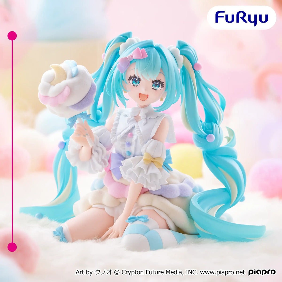 【中古即納】[FIG] 初音ミク melffy figure-コットンキャンディ- フィギュア プライズ(AMU-PRZ22302) フリュー(20261017)