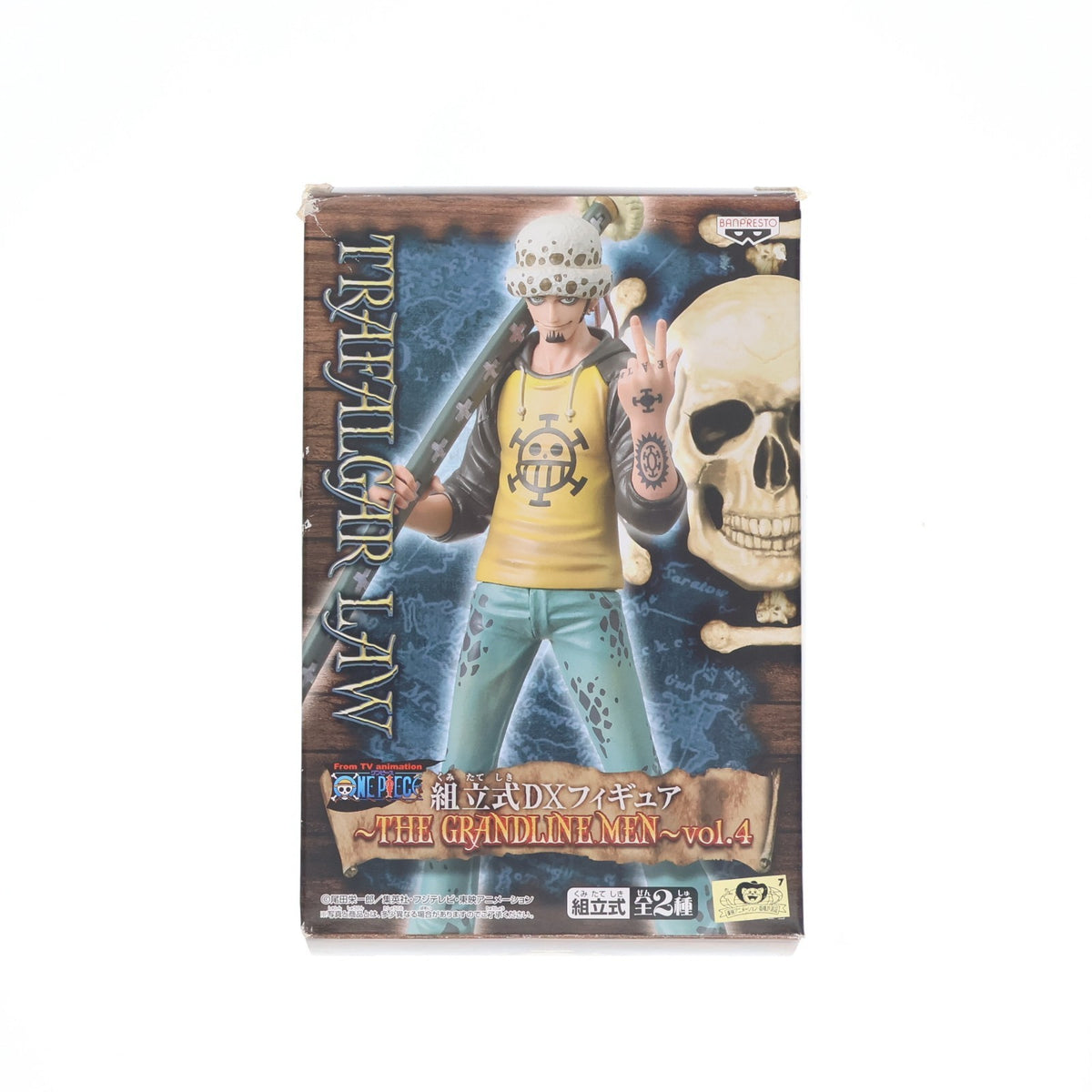 【中古即納】[FIG] トラファルガー・ロー ワンピース 組立式DXフィギュア～THE GRANDLINE MEN～vol.4 ONE PIECE プライズ バンプレスト(20100630)