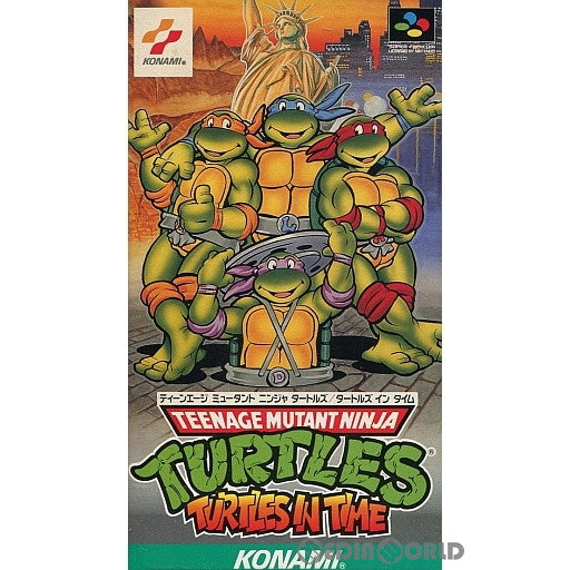 【中古即納】[SFC]ティーンエイジ ミュータント ニンジャ タートルズ タートルズ イン タイム(TEENAGE MUTANT NINJA TURTLES TURTLES IN TIME/T.M.N.T) コナミ (19920724)