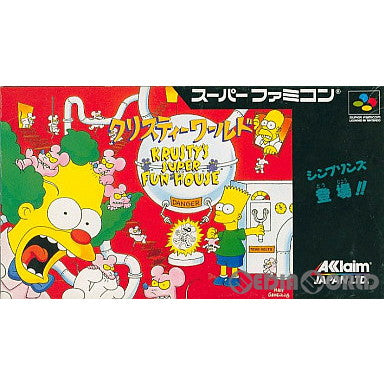 【中古即納】[お得品][箱説明書なし][SFC]クリスティーワールド(Krusty's Super Funhouse) アクレイムジャパン (19930129)