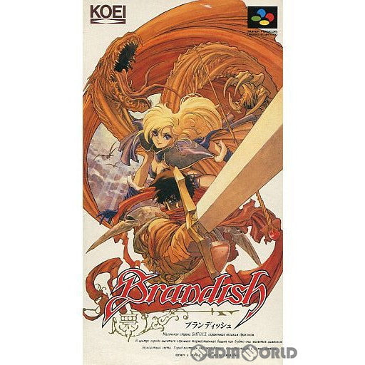 【中古即納】[箱説明書なし][SFC]ブランディッシュ(Brandish) 光栄 (19940625)