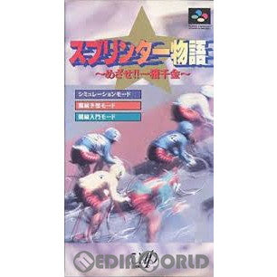 【中古即納】[お得品][箱説明書なし][SFC]スプリンター物語 めざせ!!一攫千金 バップ (19950317)