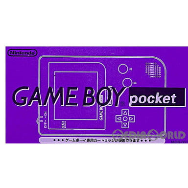 【中古即納】[箱説明書なし][GB](本体)ゲームボーイポケット GAMEBOY pocket クリアパープル(MGB-001) 任天堂 (19971121)