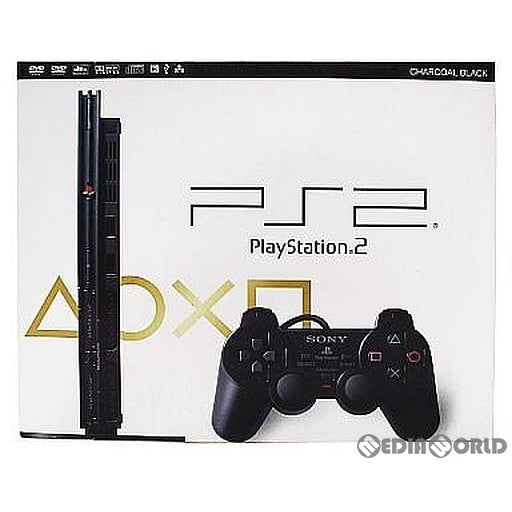 【中古即納】[PS2](本体)プレイステーション2 PlayStation2 チャコール・ブラック(SCPH-77000CB) ソニー・コンピュータエンタテインメント (20060915)