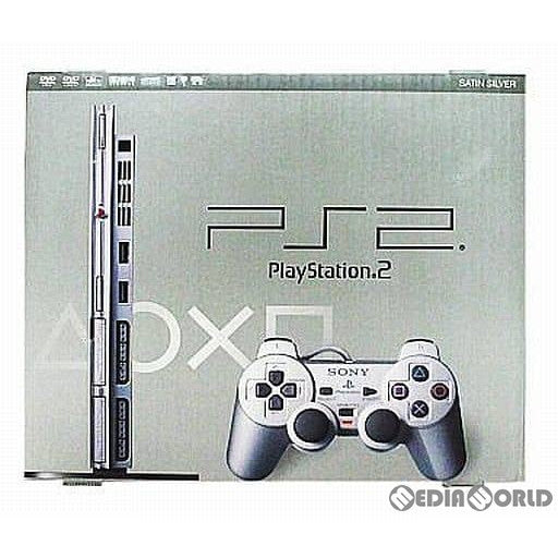 【中古即納】[PS2](本体)プレイステーション2 PlayStation2 サテン・シルバー(SCPH-79000SS) ソニー・コンピュータエンタテインメント (20070701)