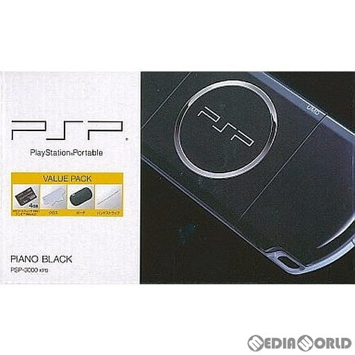 【中古即納】[PSP](本体)PSP プレイステーション・ポータブル バリューパック ピアノ・ブラック(PSP-3000KPB) ソニー・コンピュータエンタテインメント (20081016)