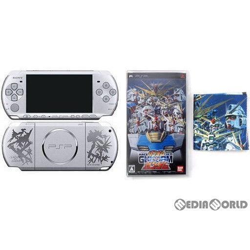 【中古即納】[PSP](本体)プレイステーション・ポータブル ガンダムVSガンダム プレミアムパック オリジナルデザイン本体(PSP-3000ZS)同梱版 (PSPL-90002) バンダイナムコ (20081120)