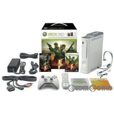 【中古即納】[Xbox360](本体)Xbox 360 BIOHAZARD 5(バイオハザード5) プレミアムパック 60GB(52T-00296) マイクロソフト (20090305)