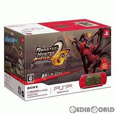 【中古即納】[PSP](本体)プレイステーション・ポータブル PlayStation Portable 新米ハンターズパック ラディアント・レッド(PSPJ-30006) ソニー・コンピュータエンタテインメント (20090723)