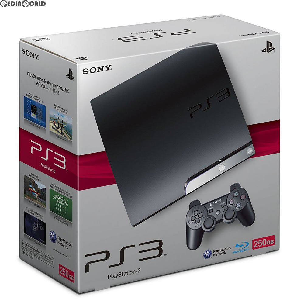 【中古即納】[PS3](本体)(torneなし) プレイステーション3 PlayStation3 HDD250GB チャコール・ブラック 地デジレコーダーパック(CECH-2100B) ソニー・コンピュータエンタテインメント (20100318)