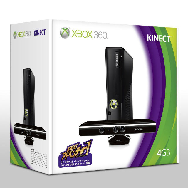 【中古即納】[本体][Xbox360]Xbox 360 4GB+Kinect(キネクト)(S4G-00017)(20101120)