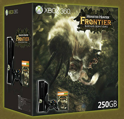 【中古即納】[Xbox360](本体)Xbox360 250GB モンスターハンターフロンティアオンライン トライアルパック(RKI-00056)(オンライン専用) 日本マイクロソフト (20110928)