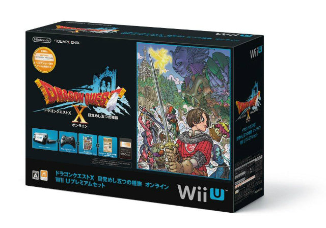 【中古即納】[B品][WiiU](本体)ドラゴンクエストX 目覚めし五つの種族 オンライン Wii Uプレミアムセット(kuro/クロ/黒)(WUP-S-KAFJ) 任天堂 (20130330)