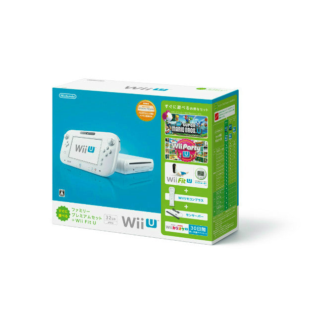 【新品即納】[本体][WiiU]Wii U すぐに遊べるファミリープレミアムセット+Wii Fit U(シロ/shiro/白)(WUP-S-WAFT)(20131031)
