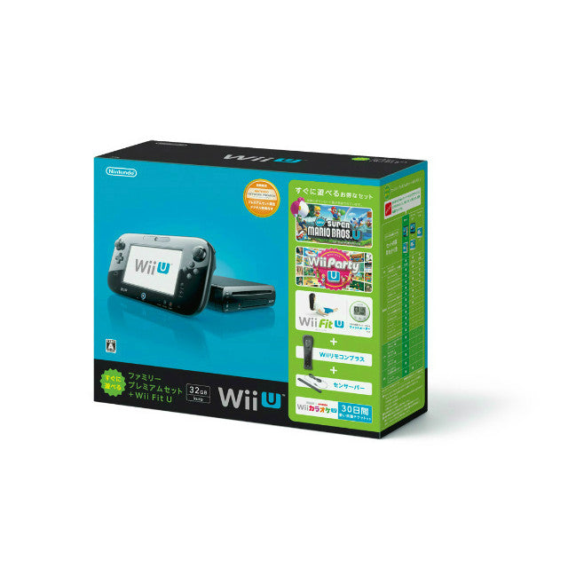 【中古即納】[B品][本体][WiiU]Wii U すぐに遊べるファミリープレミアムセット+Wii Fit U(クロ/kuro/黒)(WUP-S-KAFT)(20131031)