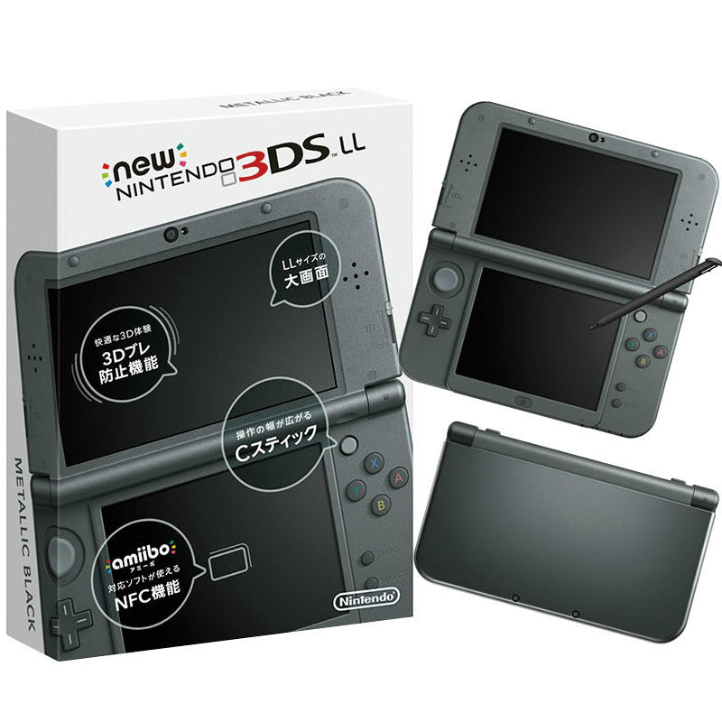 【新品即納】[3DS](本体)Newニンテンドー3DS LL メタリックブラック(RED-S-VAAA) 任天堂 (20141011)