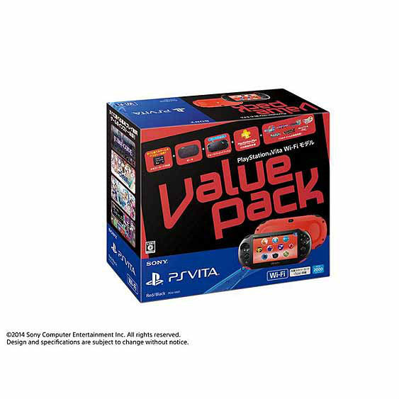 【新品即納】[PSVita](本体)PlayStation Vita Value Pack(プレイステーションVita バリューパック) Wi-Fiモデル レッド/ブラック(PCHJ-10021) ソニー・コンピュータエンタテインメント (20141127)