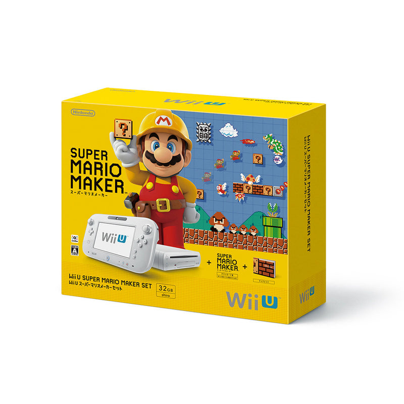 【中古即納】[WiiU](本体)Wii U スーパーマリオメーカー セット(Wii Uプレミアムセット shiro/シロ/白)(WUP-S-WAHA)(20150910)