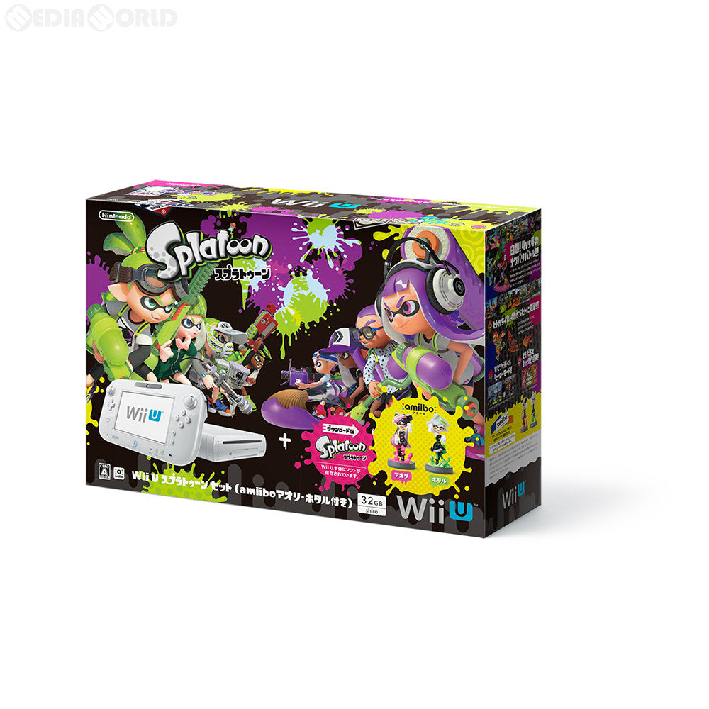 【中古即納】[B品][WiiU](本体)Wii U スプラトゥーン セット(amiibo アオリ・ホタル付き)(WUP-S-WAHT) 任天堂 (20160707)