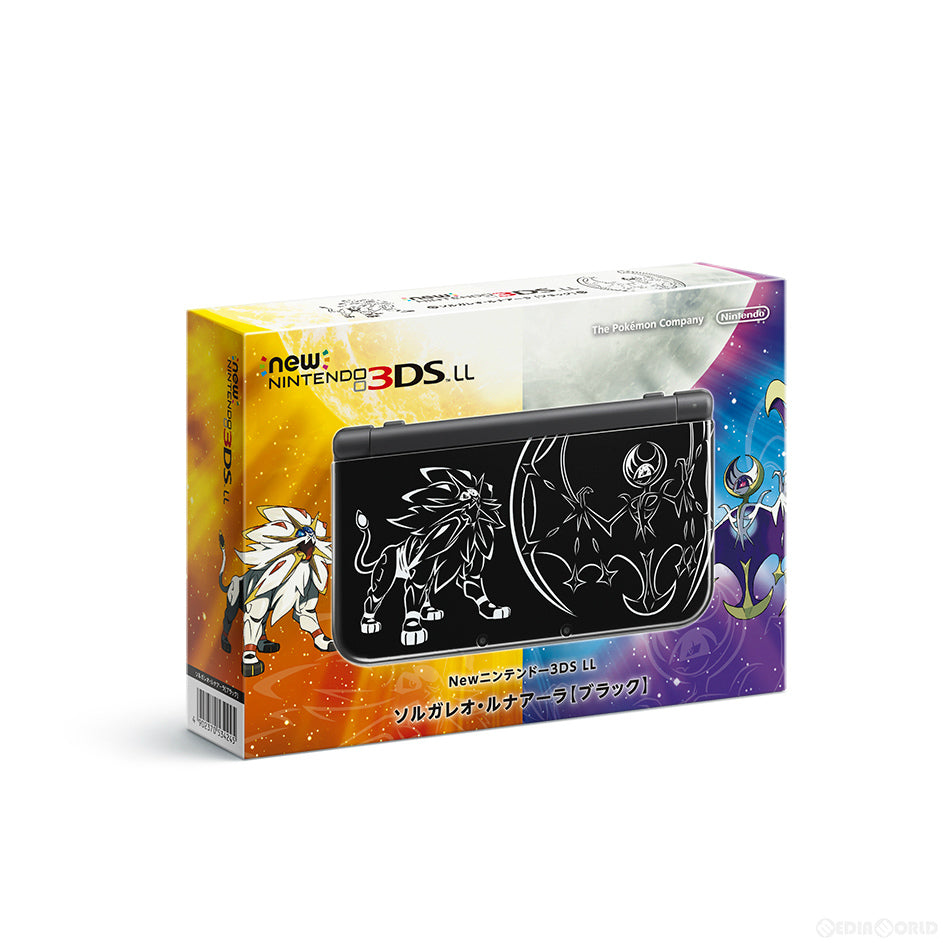 【中古即納】[3DS](本体)Newニンテンドー3DS LL ソルガレオ・ルナアーラ【ブラック】(ポケモン/ポケットモンスター)(RED-S-KCAA) 任天堂 (20161118)