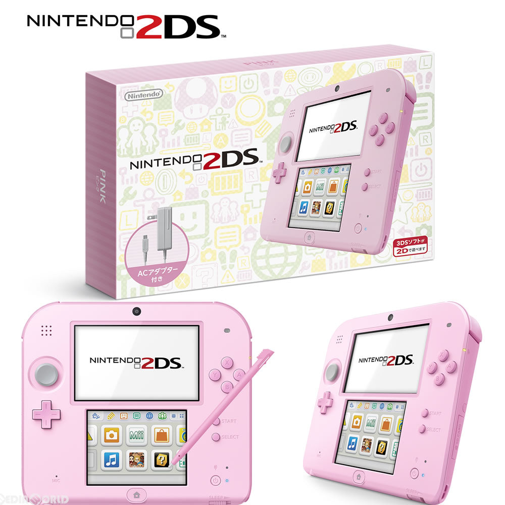 【新品即納】[3DS](本体)ニンテンドー2DS ピンク(FTR-S-PBAA) 任天堂 (20160915)