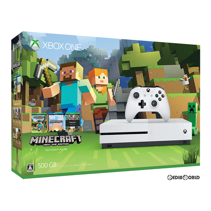 【中古即納】[XboxOne](本体)Xbox One S 500GB Minecraft同梱版(ZQ9-00068) 日本マイクロソフト (20170126)