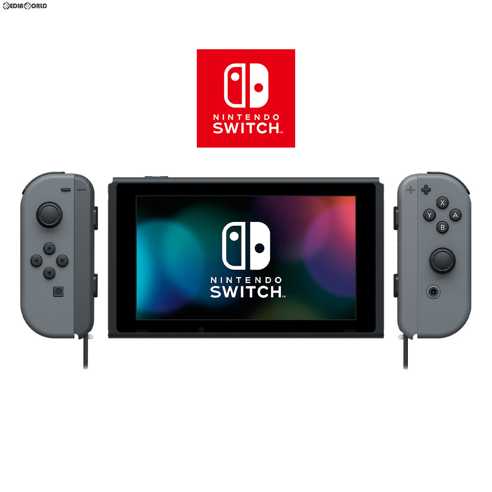 【中古即納】[Switch](本体)マイニンテンドーストア限定 Nintendo Switch(ニンテンドースイッチ) カスタマイズ Joy-Con(L)/(R) グレー Joy-Conストラップ ブラック/グレー(HAC-S-KAYAA) 任天堂 (20170303)