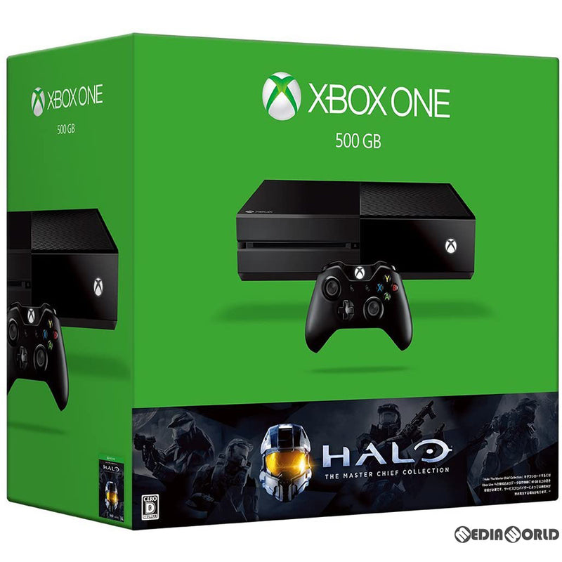【中古即納】[XboxOne](本体)(ソフト無し)Xbox One 500GB(Halo: The Master Chief Collection(ヘイロー ザ マスターチーフ コレクション) 同梱版)(5C6-00098)(20160218)