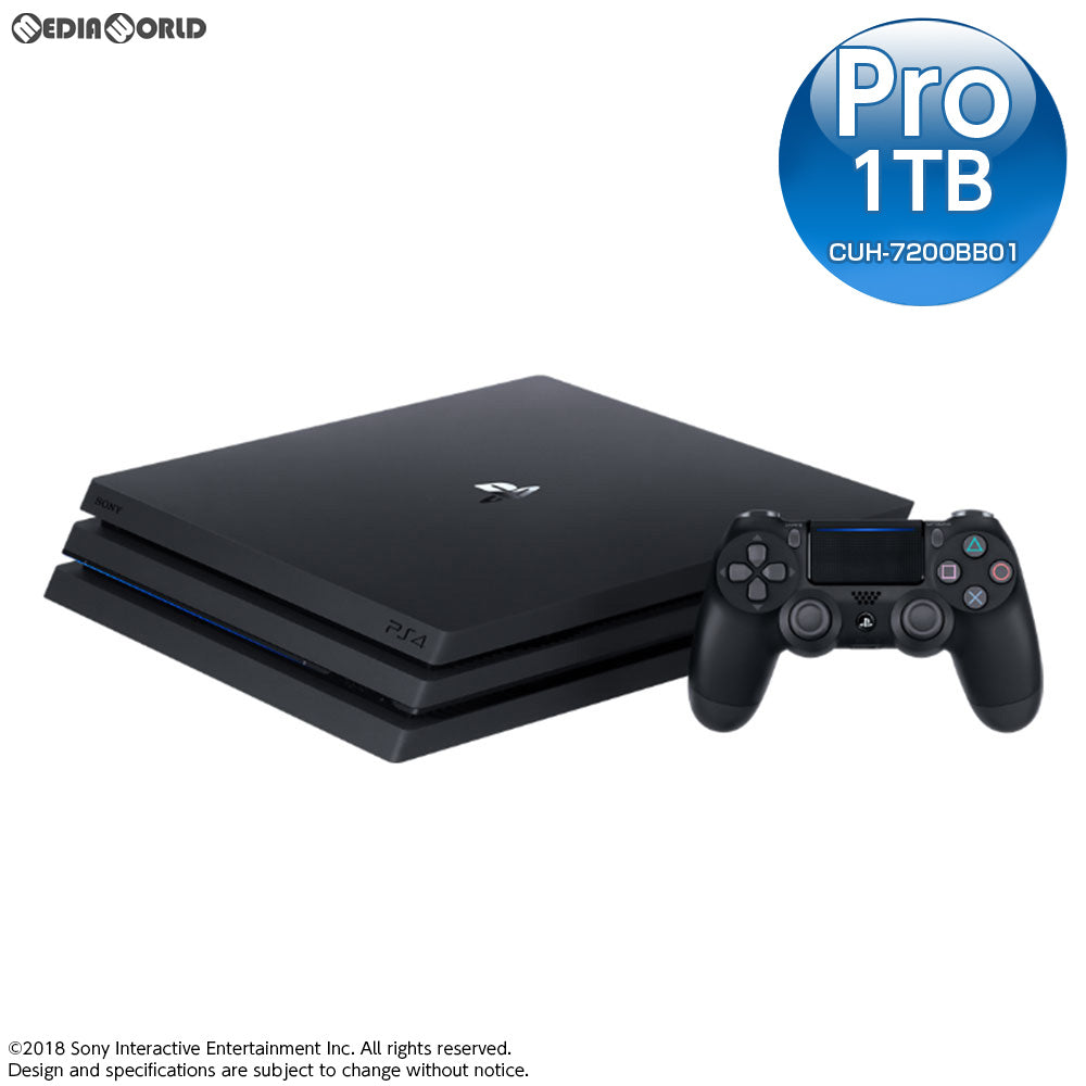 【新品即納】[PS4](本体)プレイステーション4 プロ PlayStation4 Pro ジェット・ブラック 1TB(CUH-7200BB01) ソニー・インタラクティブエンタテインメント (20180927)