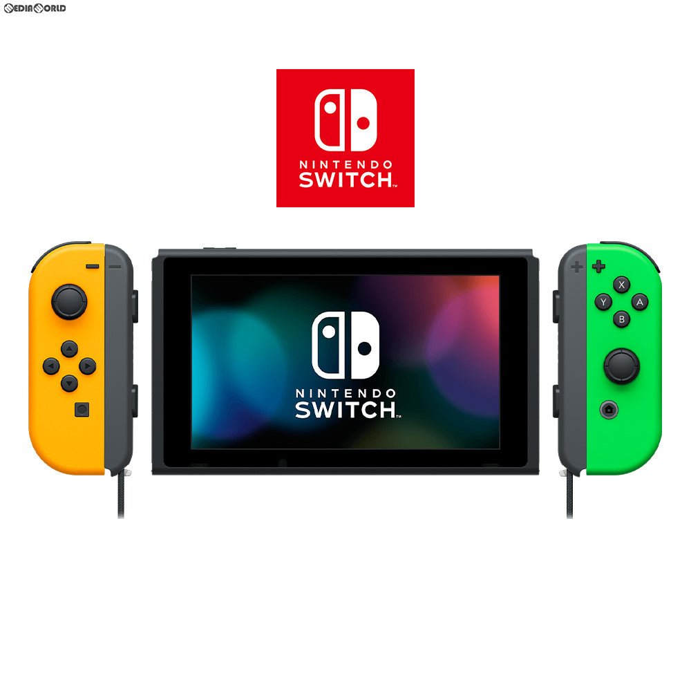 【中古即納】[本体][Switch]マイニンテンドーストア限定 Nintendo Switch(ニンテンドースイッチ) カスタマイズ Joy-Con(L) ネオンオレンジ/(R) ネオングリーン Joy-Conストラップ ブラック(HAD-S-KAYAA)(20190830)