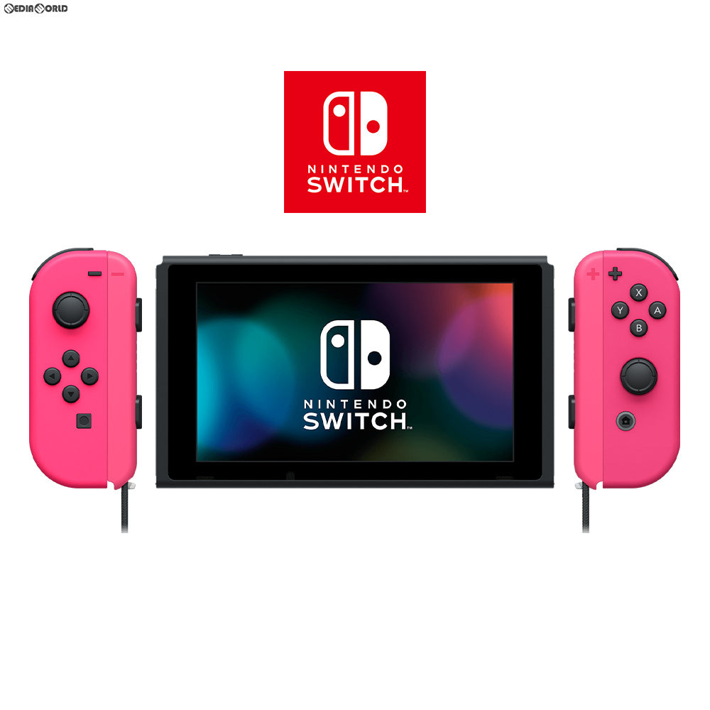 【中古即納】[本体][Switch]マイニンテンドーストア限定 Nintendo Switch(ニンテンドースイッチ) カスタマイズ Joy-Con(L)/(R) ネオンピンク Joy-Conストラップ ネオンピンク(HAD-S-KAYAA)(20190830)