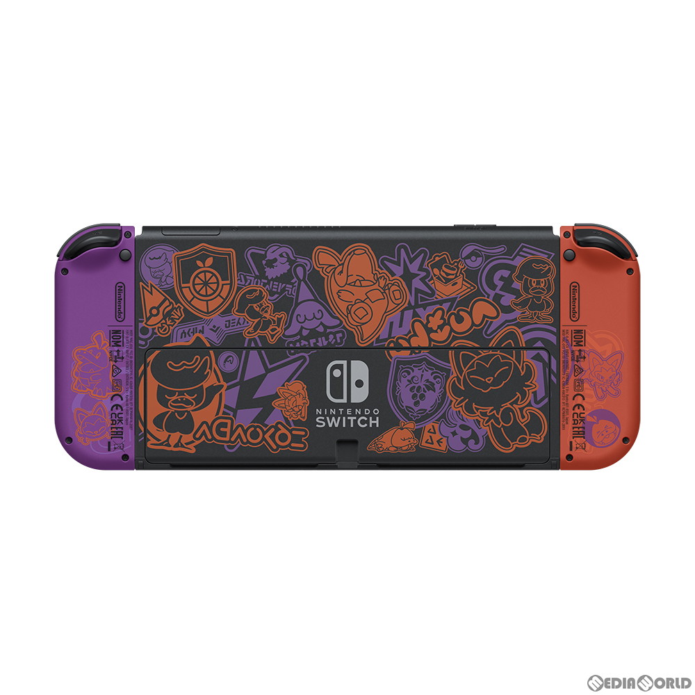 【中古即納】[Switch](本体)(未使用)Nintendo Switch(有機ELモデル)(ニンテンドースイッチ 有機ELモデル) スカーレット・バイオレットエディション(HEG-S-KEAAA) 任天堂 (20221104)