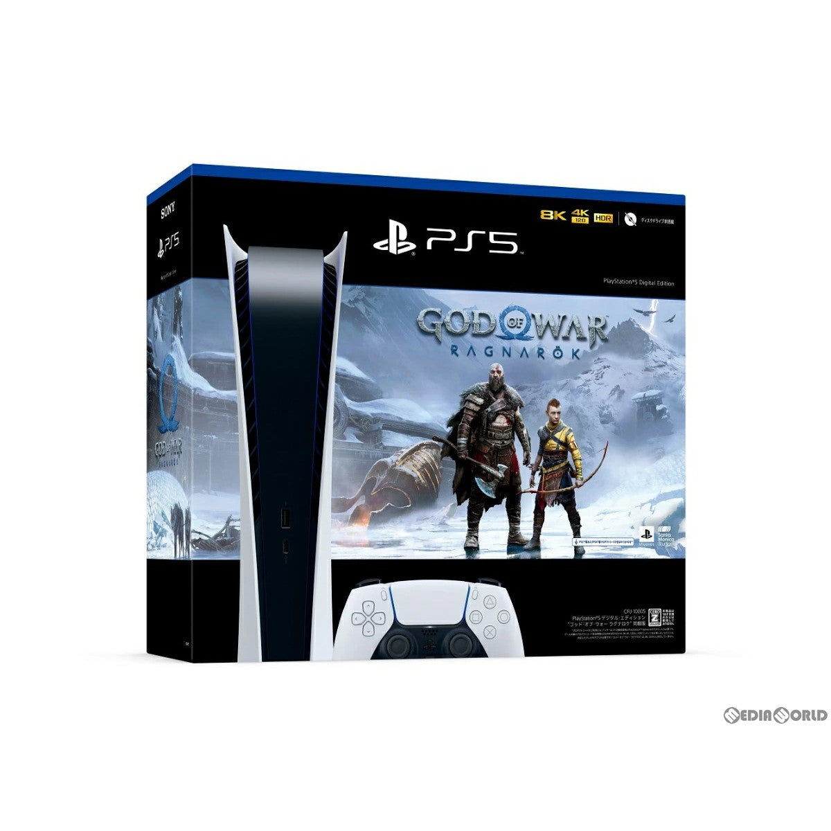 【中古即納】[PS5](本体)プレイステーション5 PlayStation&reg;5 デジタル・エディション 『ゴッド・オブ・ウォー ラグナロク』 同梱版(CFIJ-10005) ソニー・インタラクティブエンタテインメント (20221109)