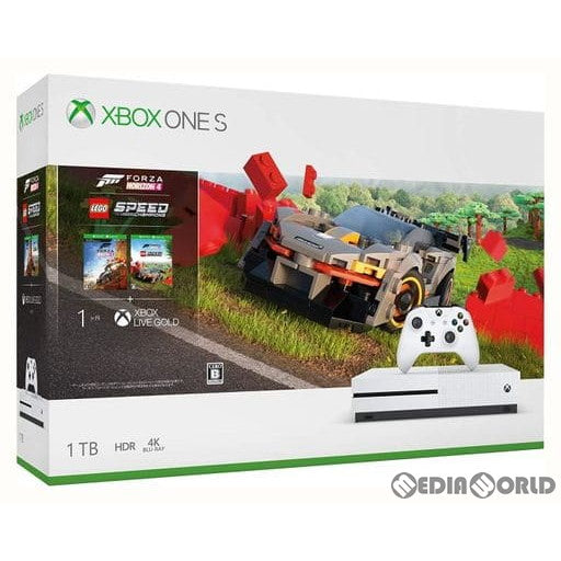 【中古即納】[XboxOne](本体)Xbox One S 1TB Forza Horizon 4/Forza Horizon 4 LEGO Speed Champions 同梱版(234-01136) マイクロソフト (20191015)